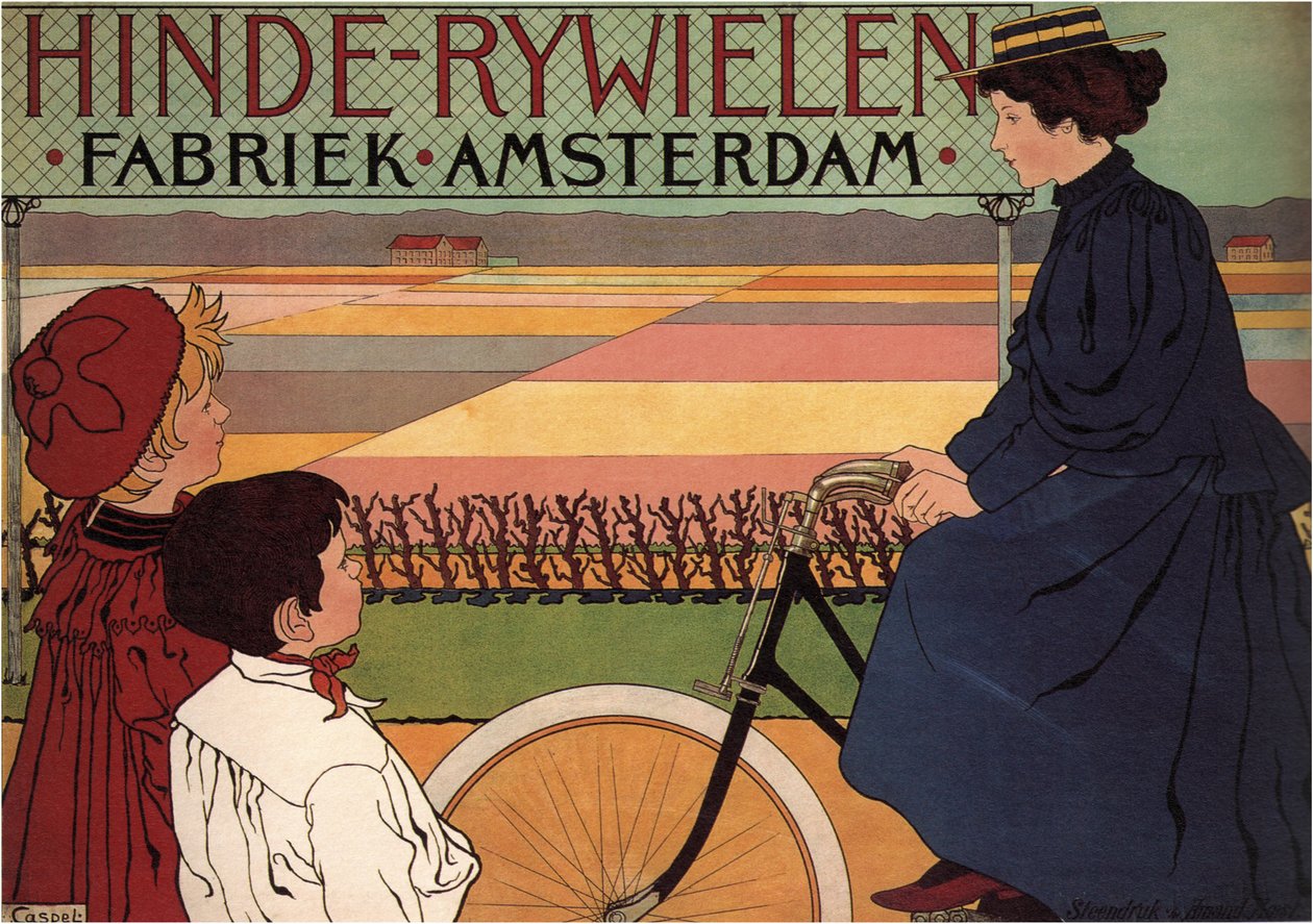 Hinde Bisiklet Fabrikası Amsterdam, 1896 by Johann Georg van Caspel