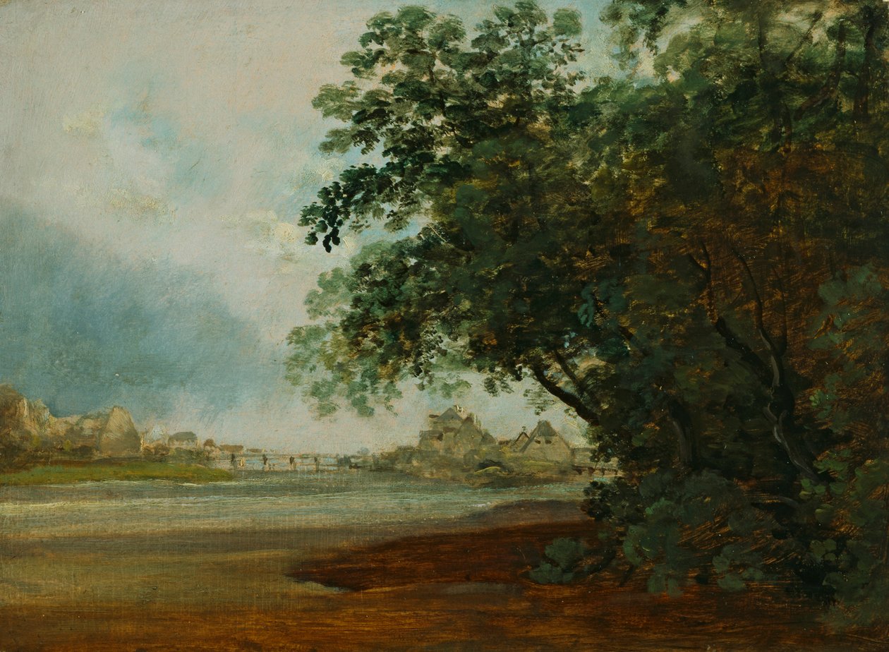 Isar mit Praterinsel by Johann Georg von Dillis