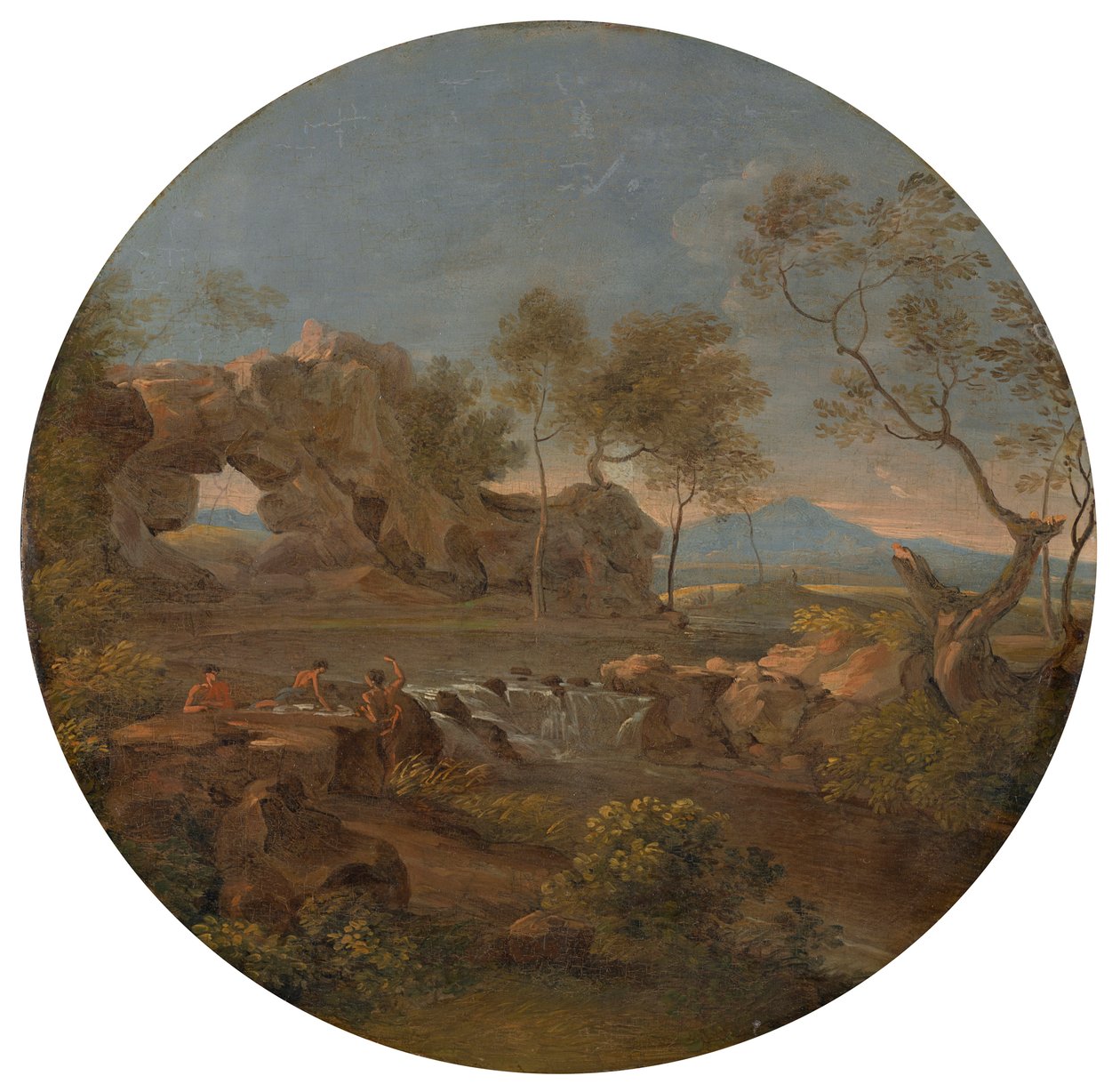 Kaya kemerli güney manzarası by Johann Georg von Dillis