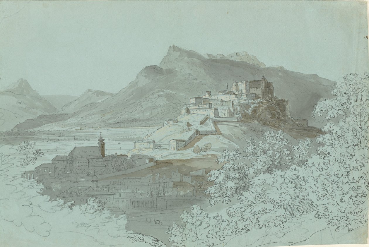 Salzburg manzarası, 1820