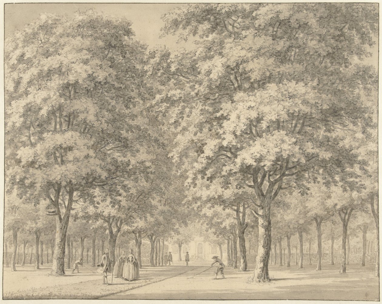 Bir dışarının araba yolu (Velserbeek?) by Johann Goll van Frankenstein (I)