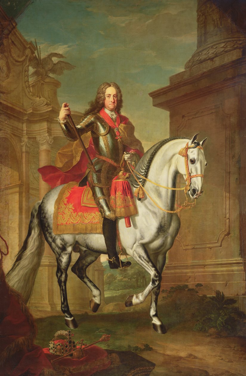 Kaiser Charles VI (ayrıca bkz. 67400), by Johann Gottfried Auerbach