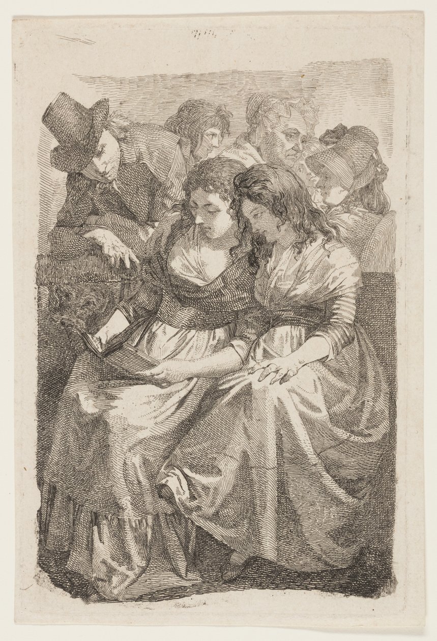 Sanatçı ve Ailesi by Johann Gottfried Schadow
