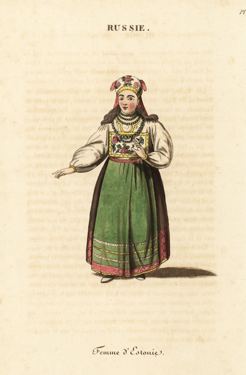 Estonyalı evli kadın by Johann Gottlieb Georgi