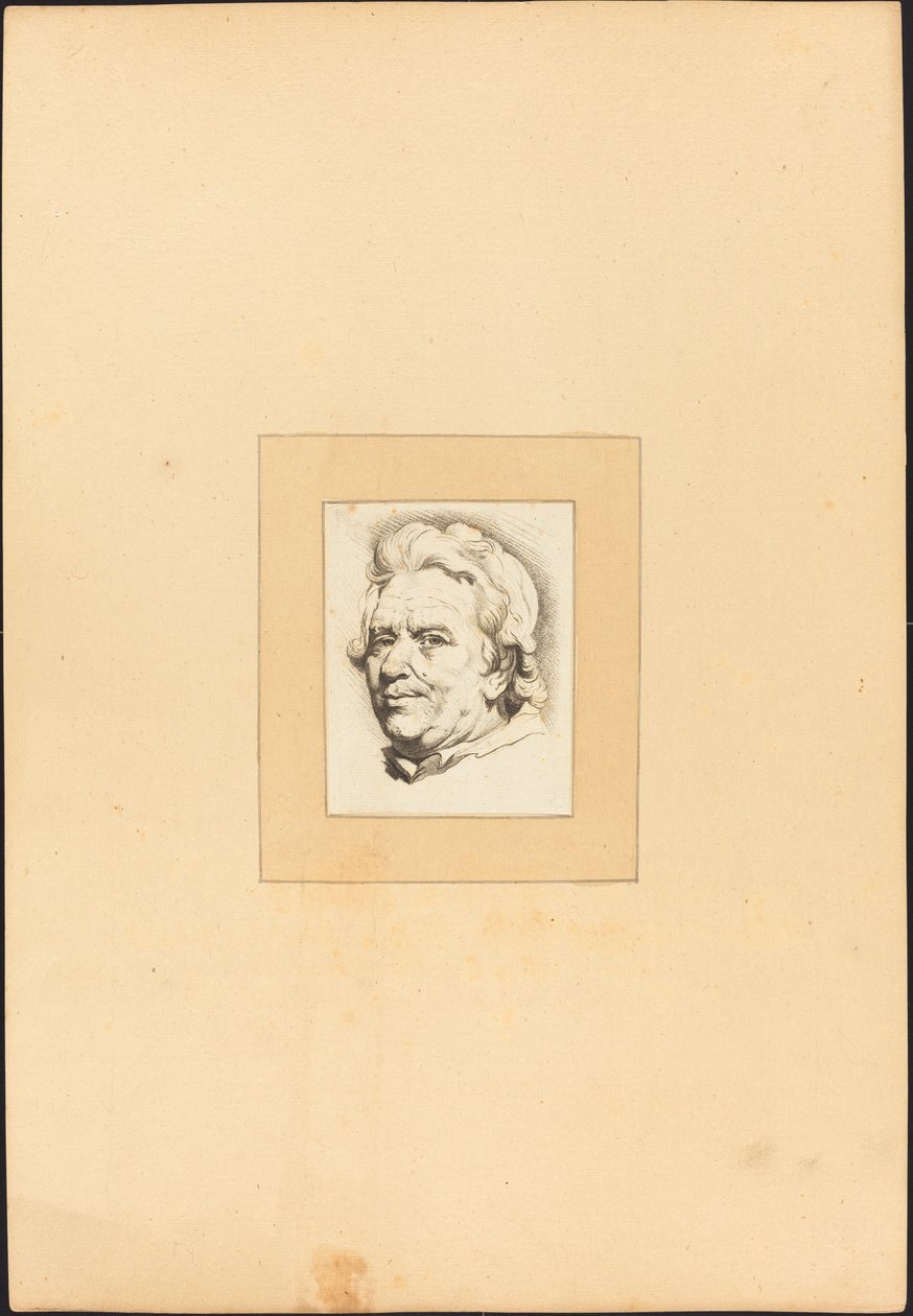 Bir Adamın Başı by Johann Gottlieb Prestel after Anton Joseph Prenner