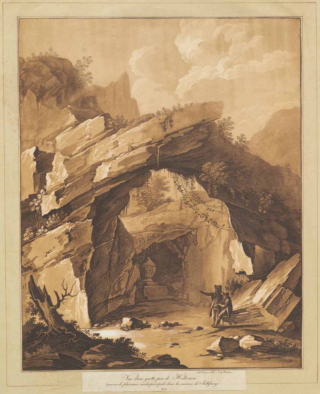 Salzburg yakınlarındaki Heilbrunn tarafından Grotto
