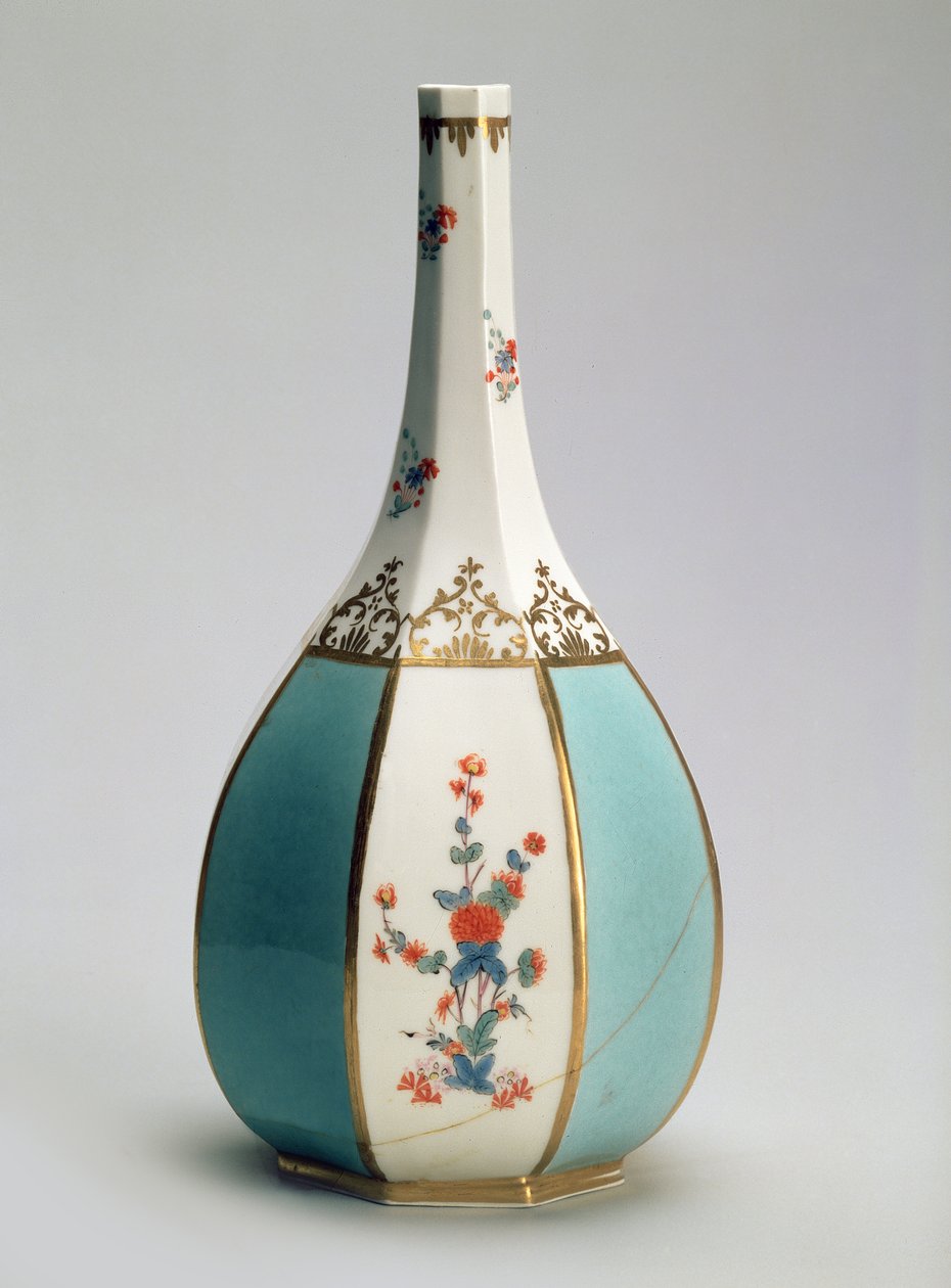 Meissen fabrikası için Japon sake şişesi şeklinde şişe, c.1725 (porselen) by Johann Gregor Herold