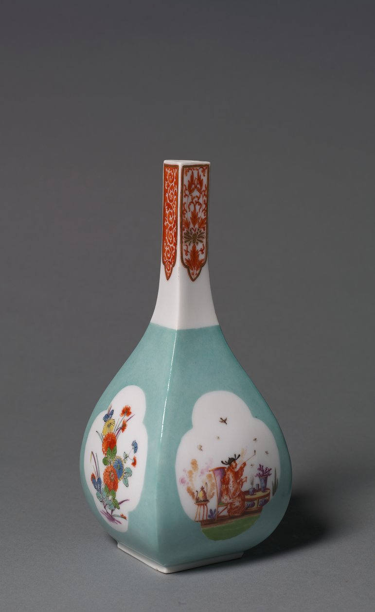 Saki Şişe, üretici Meissen Porselen Fabrikası, Almanya, c.1730 by Johann Gregor Herold