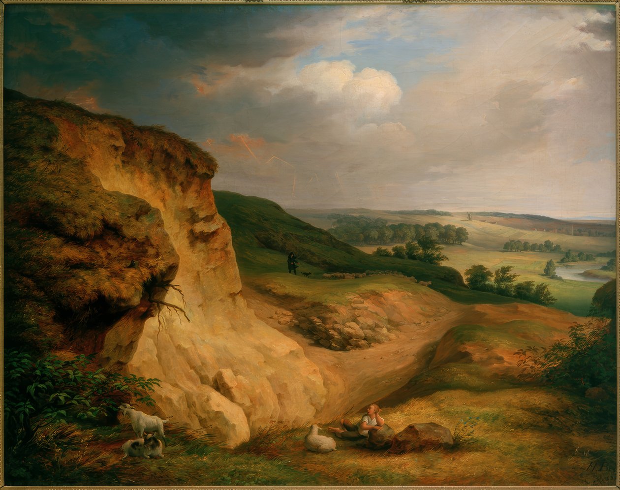 Jeßnitz yakınlarındaki Muldenstein by Johann Heinrich Beck