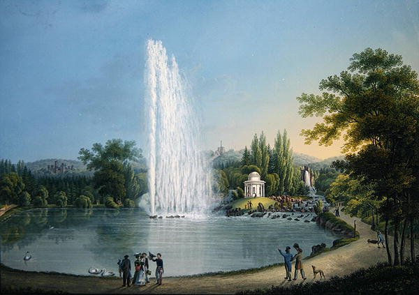 Büyük Çeşme, c.1820 (renkli taş) by Johann Heinrich Bleuler