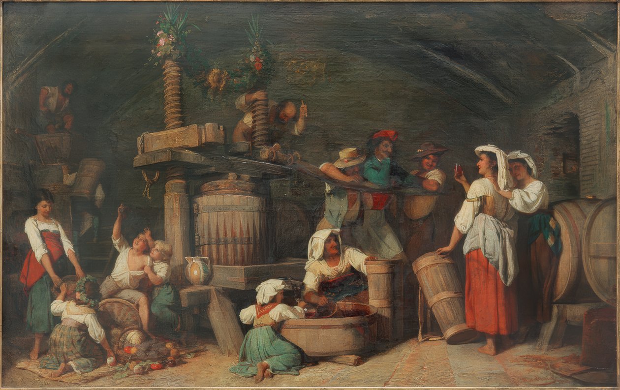 Roma şarap presi by Johann Heinrich Hasselhorst
