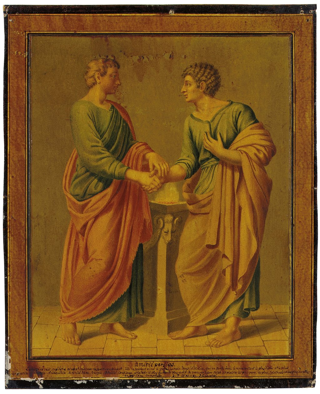 Bir Dostluk Alegorisi, 1789 by Johann Heinrich Lips