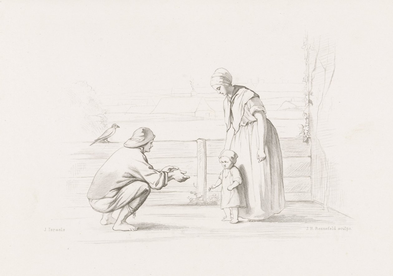 ilk adım Denizin Çocukları (nesnedeki başlık) by Johann Heinrich Maria Hubert Rennefeld