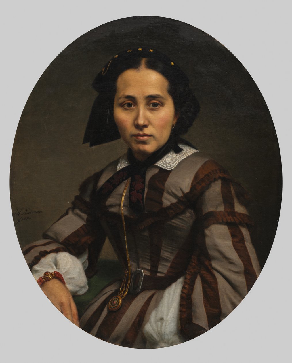 Bir Bayan Portresi by Johann Heinrich Neumann