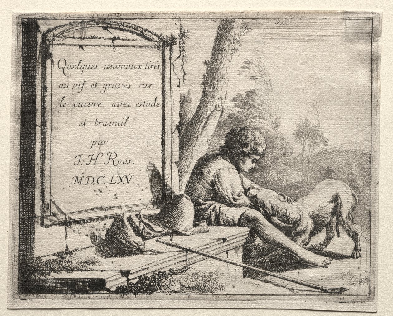 Başlık Sayfası: Köpeğini Seven Çoban by Johann Heinrich Roos