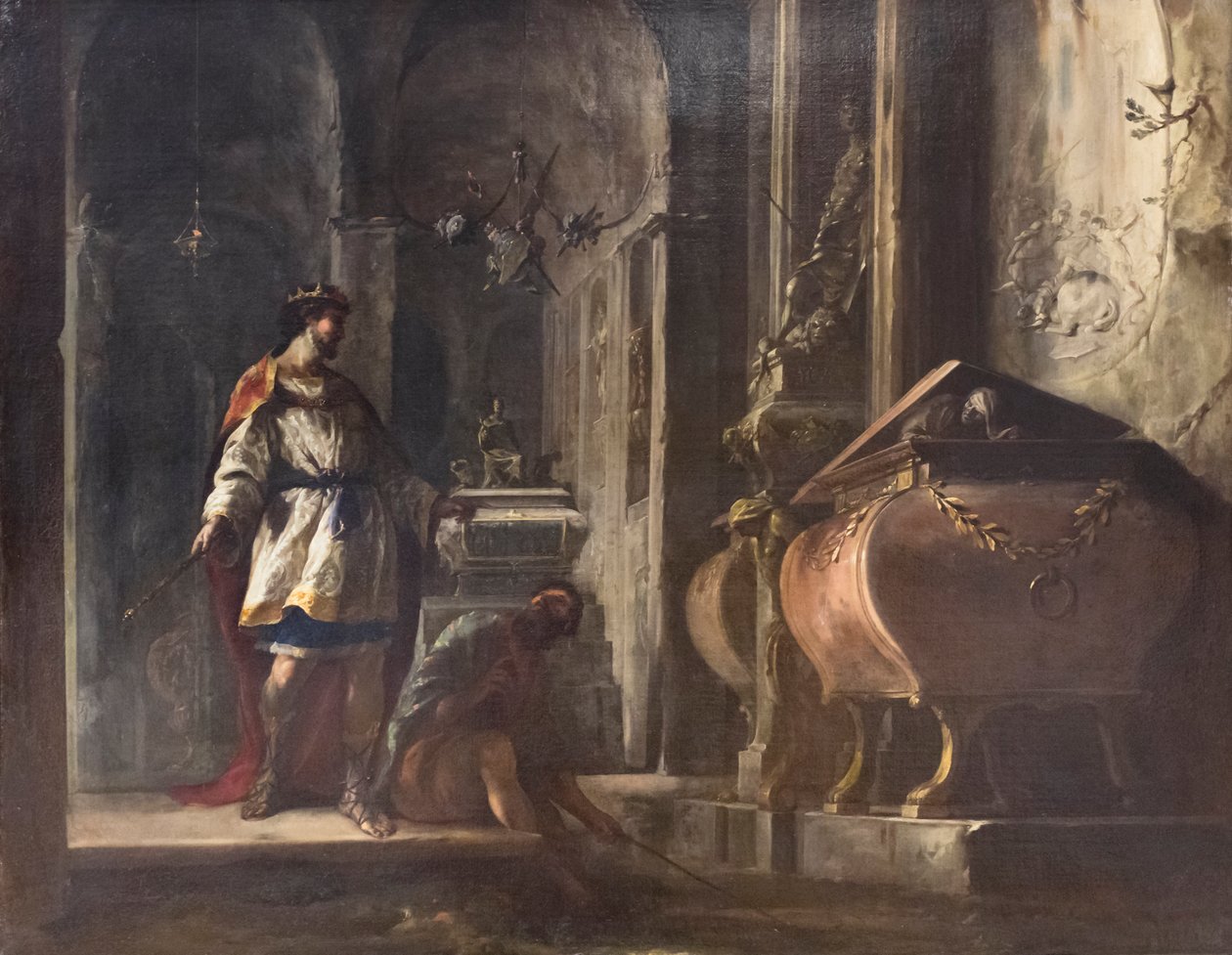 Saul ve Endor'un cadısı by Johann Heinrich Schonfeldt