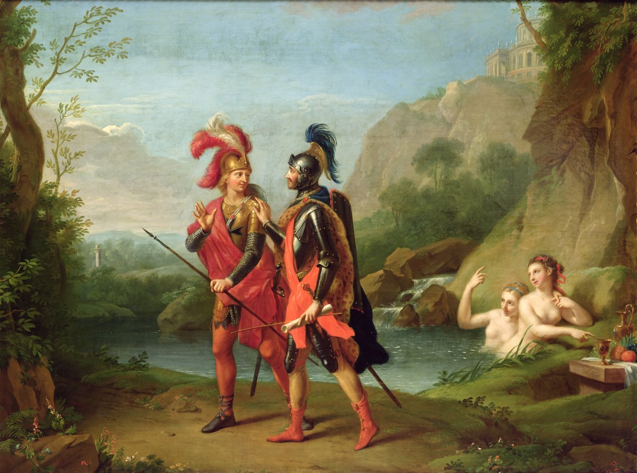 Su Perileri tarafından Carlo ve Ubaldo, 1782 by Johann Heinrich Tischbein
