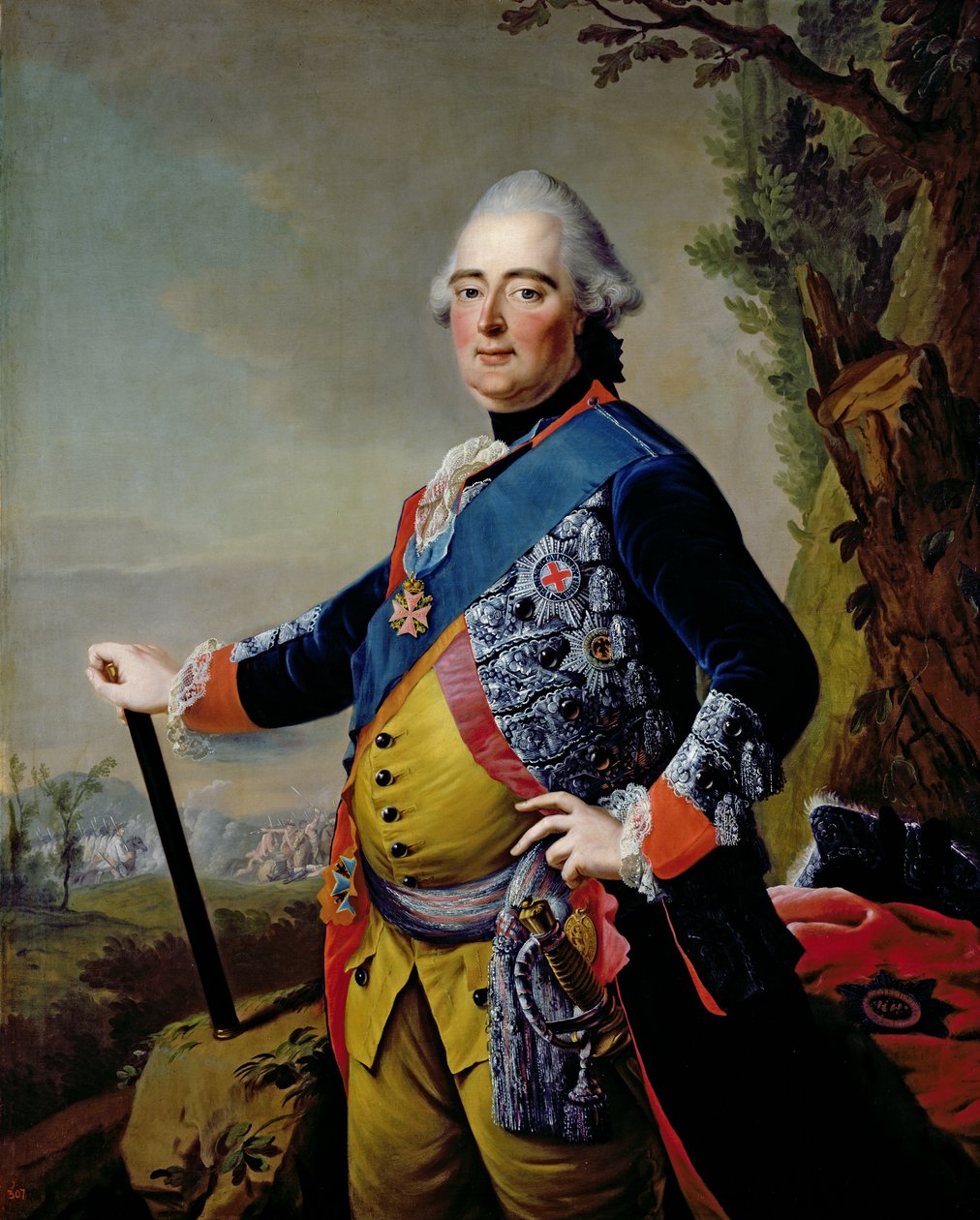 Frederick II, Hessen-Kassel Landgrave, c.1773 by Johann Heinrich Tischbein