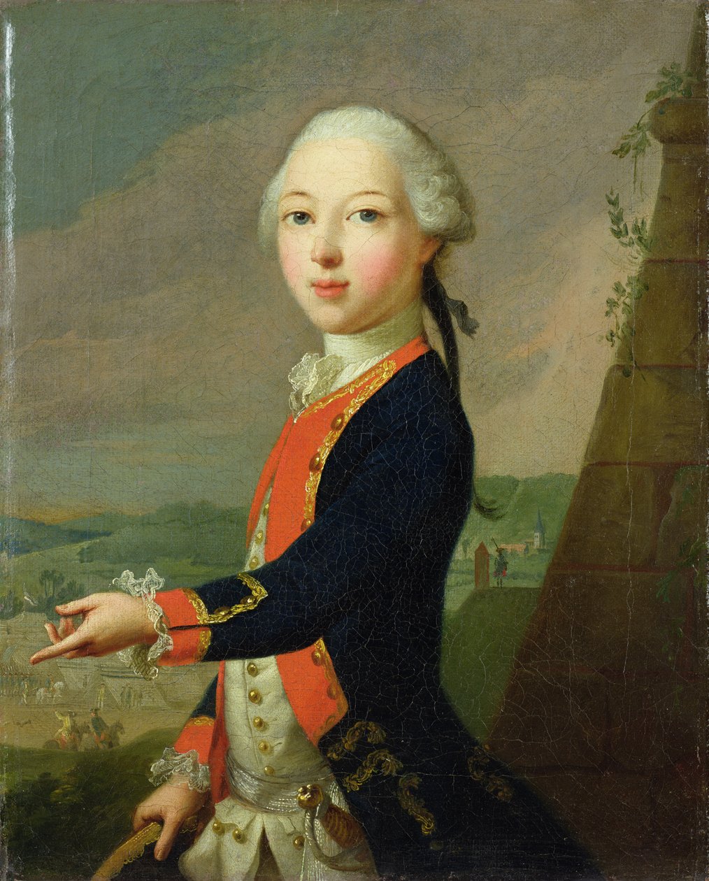 Çocukken Landgrave Carl by Johann Heinrich Tischbein