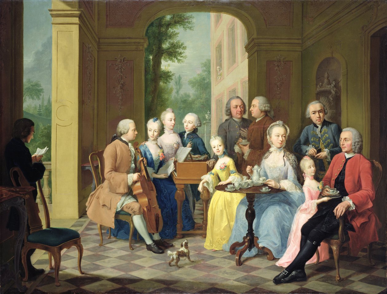 Timmermann Ailesinin Portresi, 1758 by Johann Heinrich Tischbein