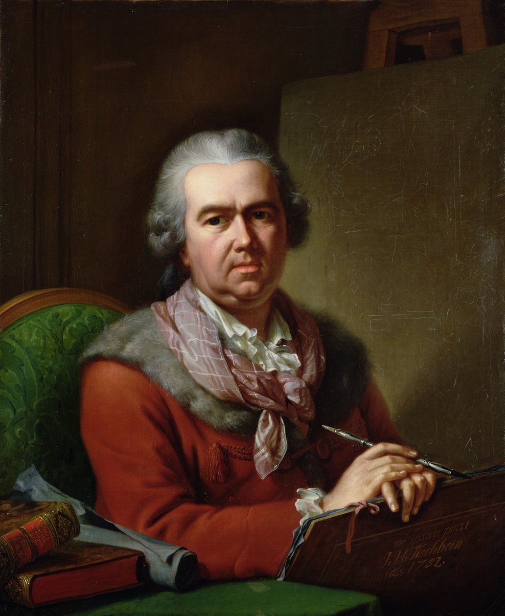 Yaşlılıkta Otoportre, 1782 by Johann Heinrich Tischbein