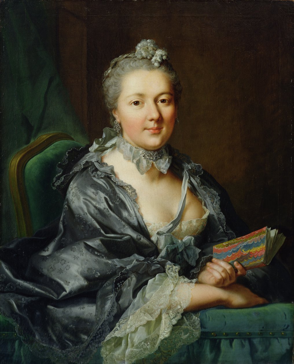 Sanatçıların İkinci Eşi, Julie Marianne Pernette, nee Robert, 1762 by Johann Heinrich Tischbein