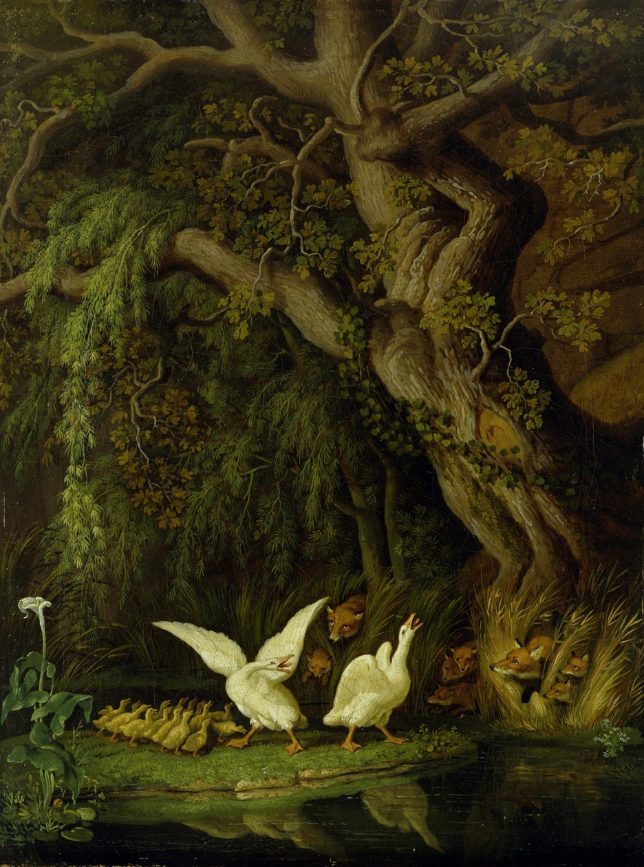 Tilkiler ve Kazlar by Johann Heinrich Wilhelm Tischbein