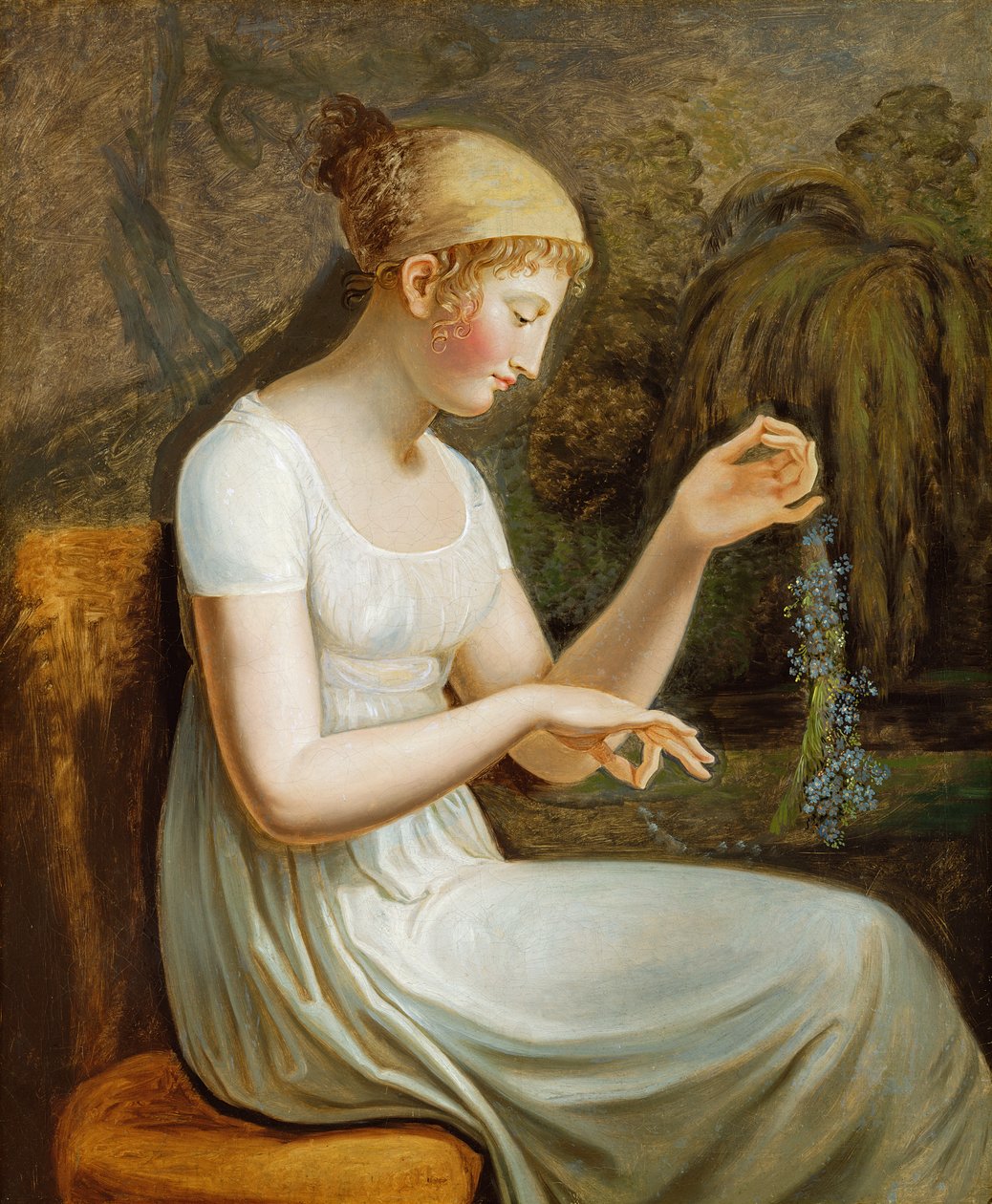 Çiçekli Kız by Johann Heinrich Wilhelm Tischbein