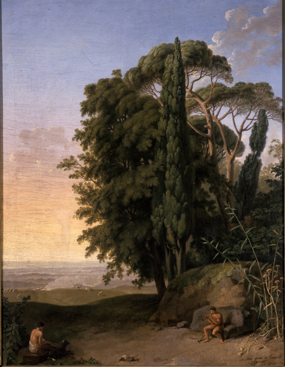 Frascati yakınlarındaki manzara, 1783 by Johann Heinrich Wilhelm Tischbein