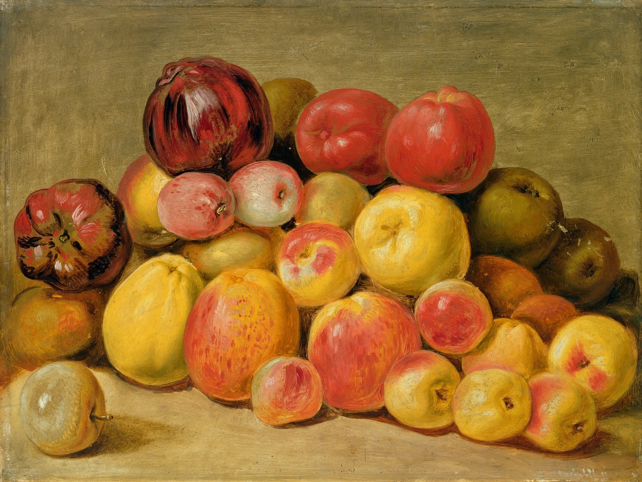 Meyve Parçaları (meşe panel üzerinde yağ) by Johann Heinrich Wilhelm Tischbein
