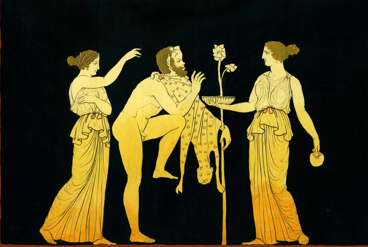 İki maenad, Dionysos