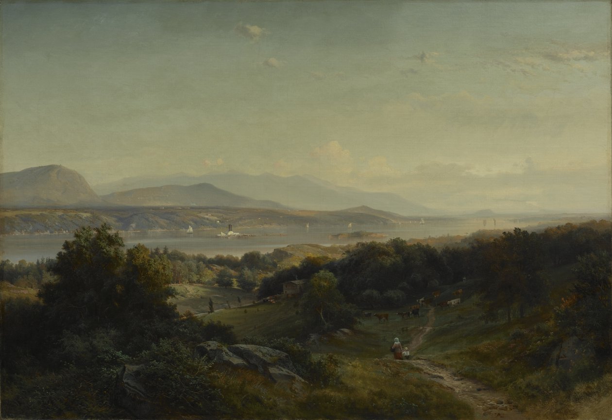 Manzara, Hyde Park, New York, 1859 by Johann Herman Carmiencke