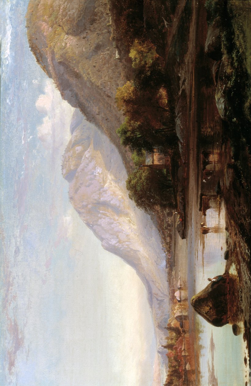 Soğuk Baharda Hudson Nehri, 1861. by Johann Hermann Carmiencke