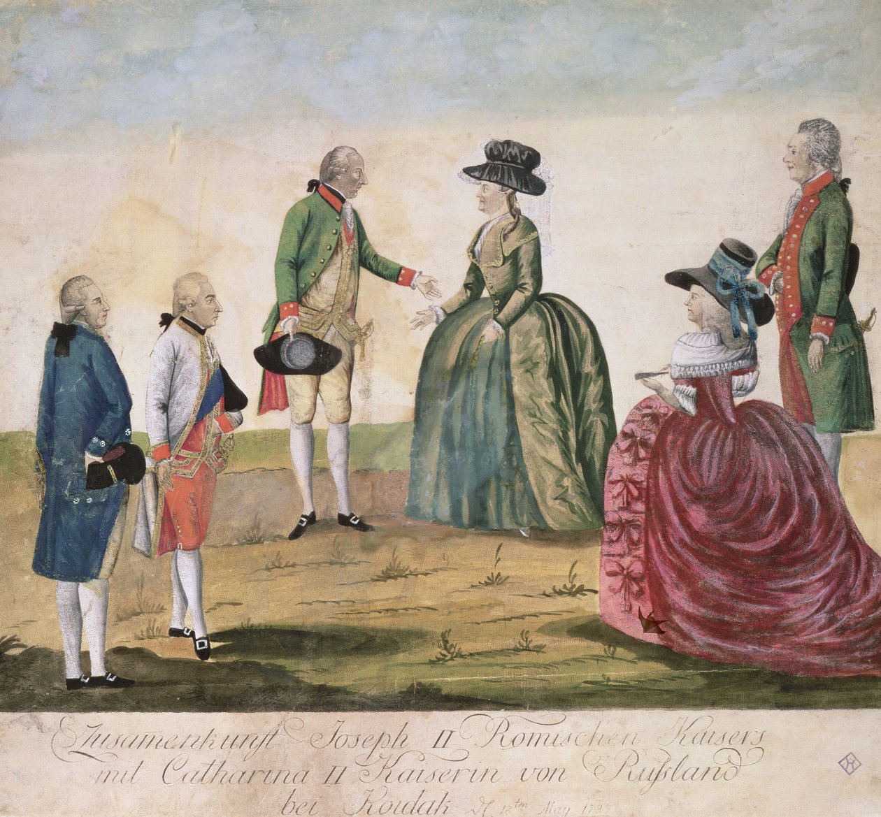 Almanya Kralı II. Joseph (1741-90) ile İmparatoriçe Büyük Katerina (1729-96) arasında 18 Mayıs 1787