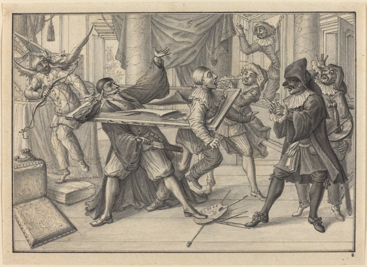 Mezzetin ve Harlequin, Pantaloon ve Pierrot