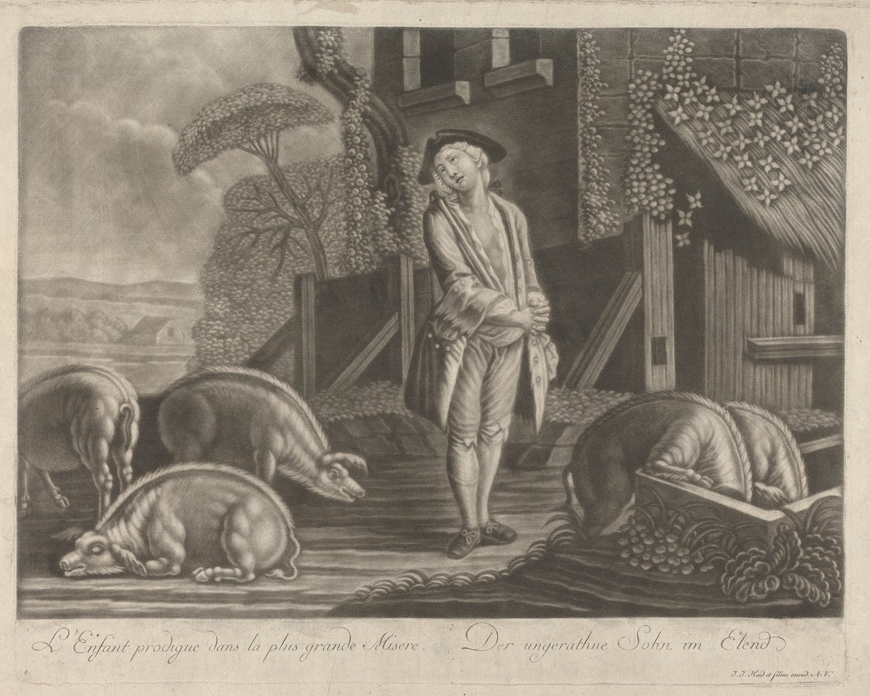 En Büyük Sefaletin Savurgan Oğul by Johann Jacobus Haid