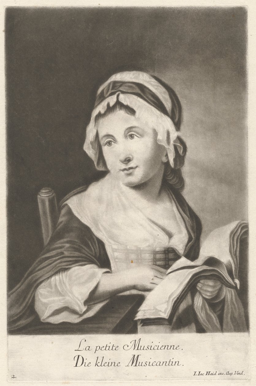 küçük müzisyen by Johann Jacobus Haid