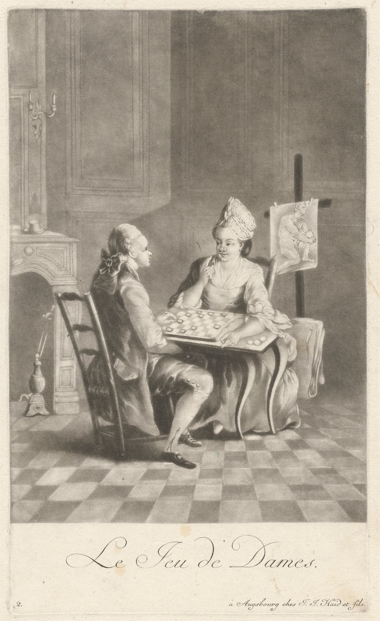 dama oyunu by Johann Jacobus Haid