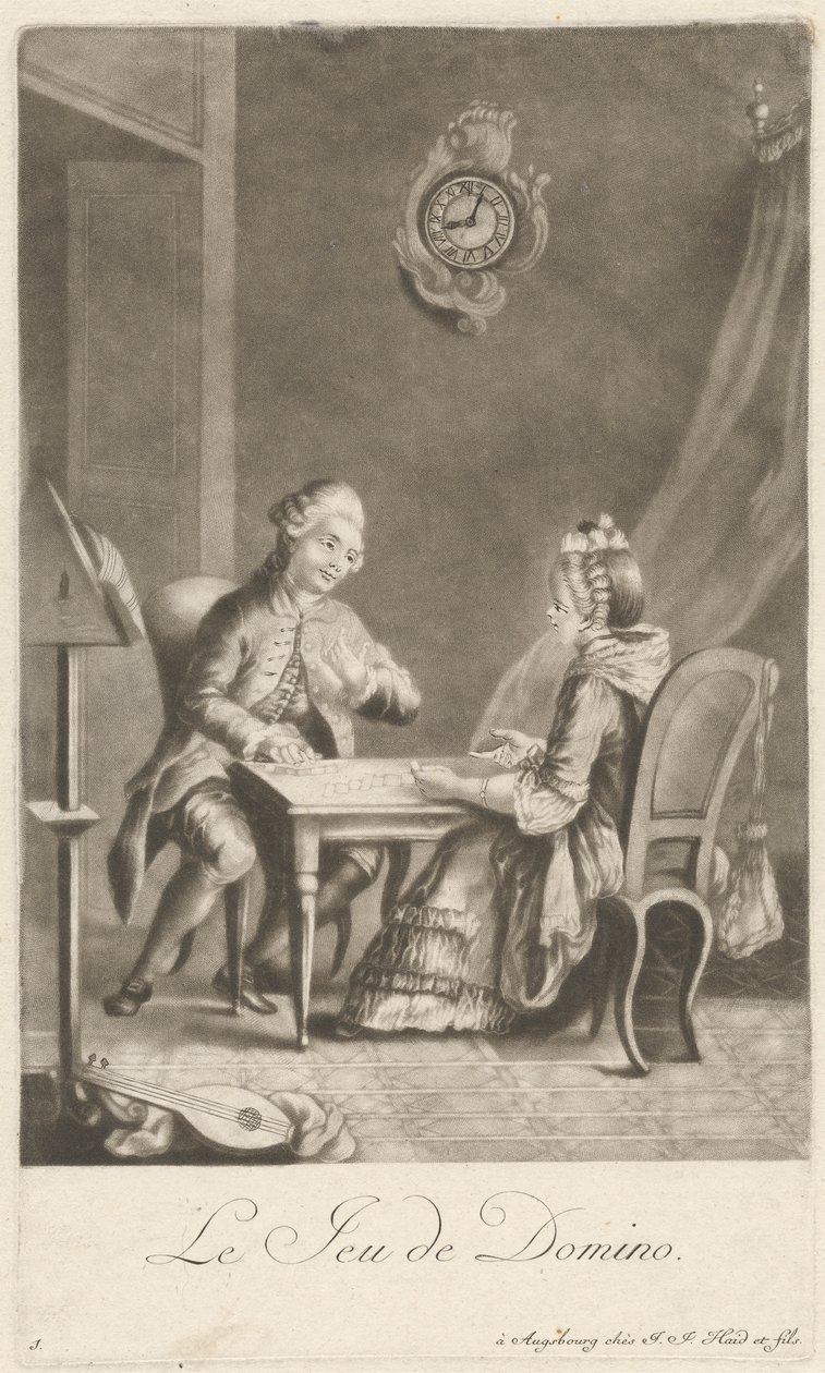 domino oyunu by Johann Jacobus Haid