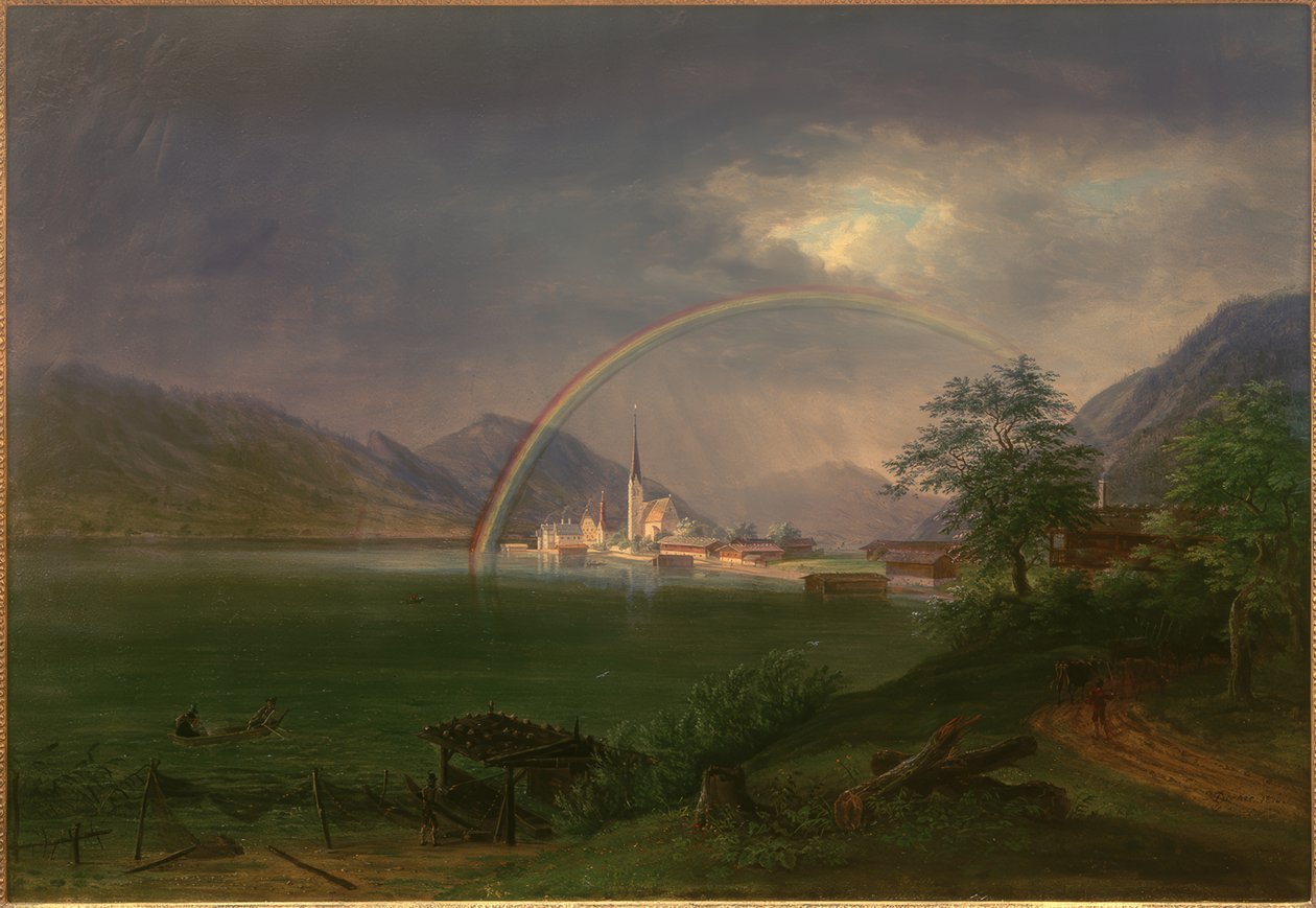 Egern am Tegernsee gökkuşağı ile by Johann Jakob Dorner der Jüngere
