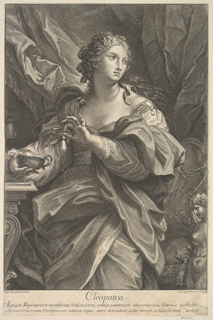 Kleopatra, 1720. by Johann Jakob Frey the Elder