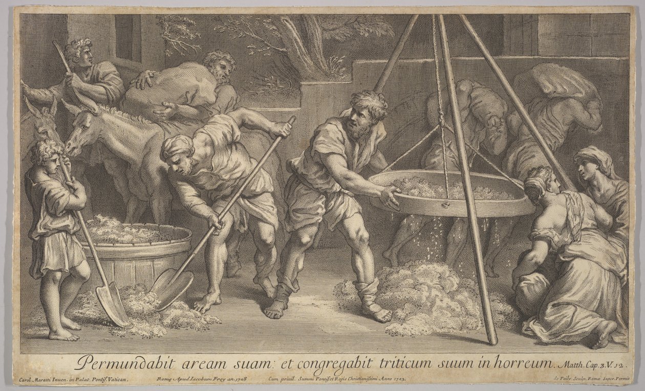 Buğday ve Saman, 1728. by Johann Jakob Frey the Elder