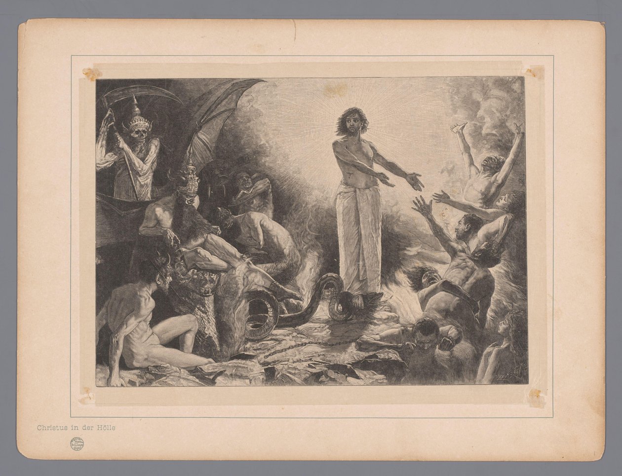 Yeraltı dünyasında Mesih der Hölle'de Mesih Yedi mistik temsil (dizi başlığı) by Johann Jakob Weber