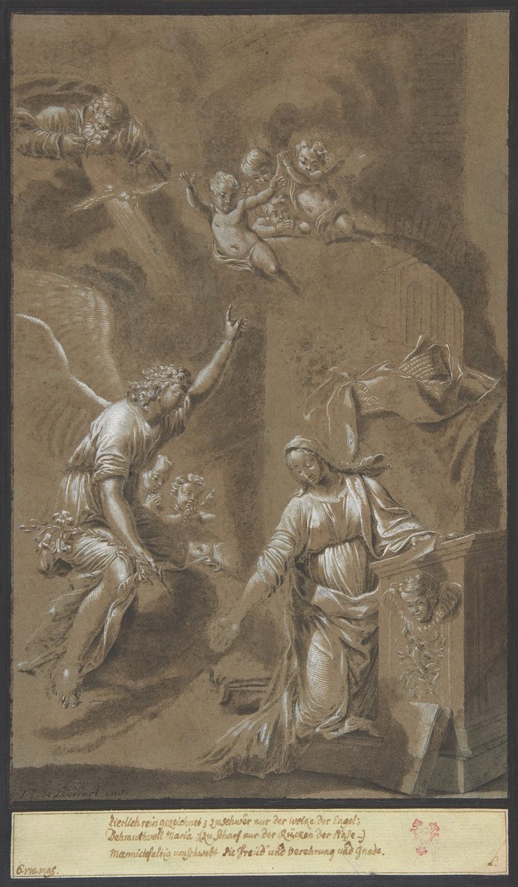 Müjde, 17. yüzyılın sonlarında. by Johann Jakob von Sandrart