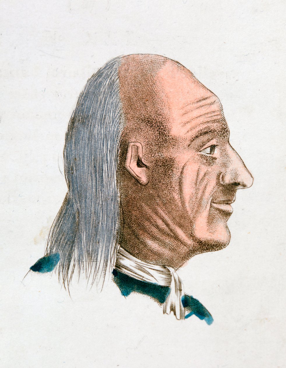 Neşeli ve kibar bir insanın yüz özellikleri, 1808 by Johann Kaspar Lavater