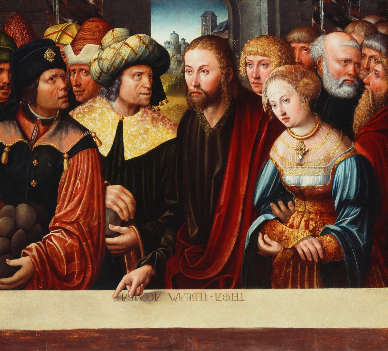 İsa ve Zina, c.1525 by Johann Kemmer