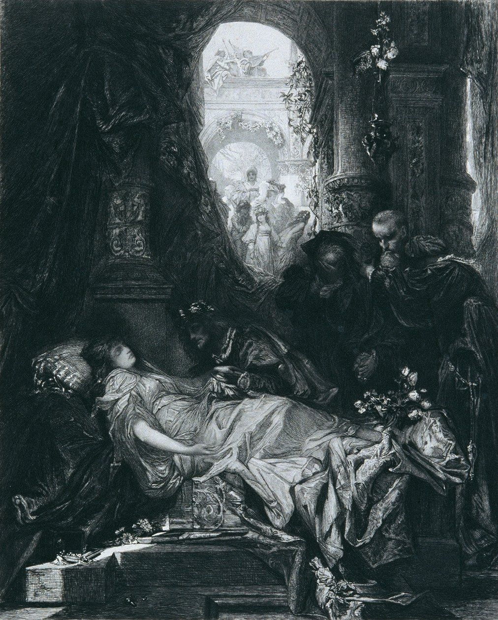 Görünüşe göre ölü Juliet Capulet by Johann Klaus