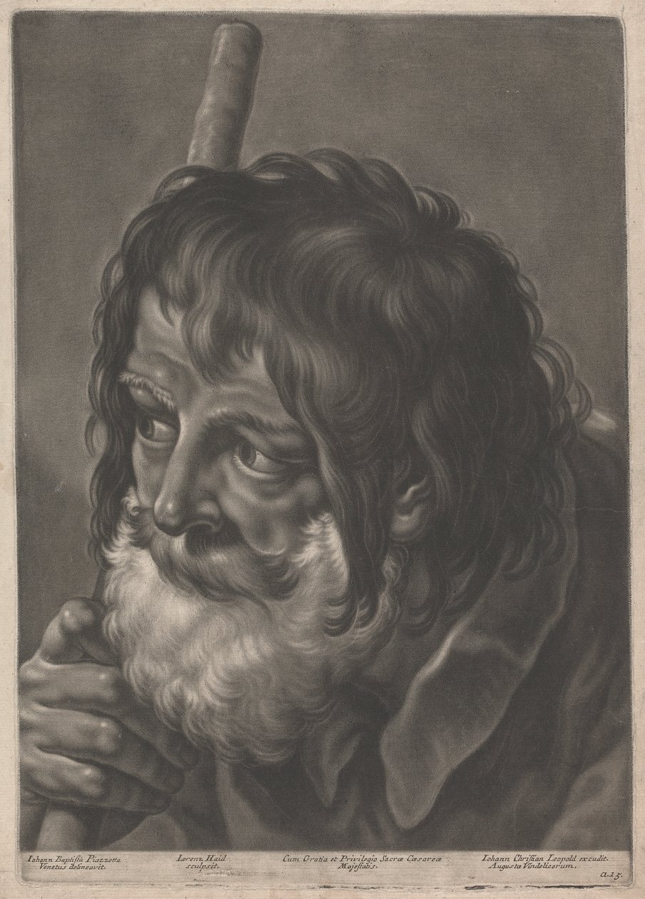 Asası Olan Bir Adamın Portresi by Johann Lorenz Haid