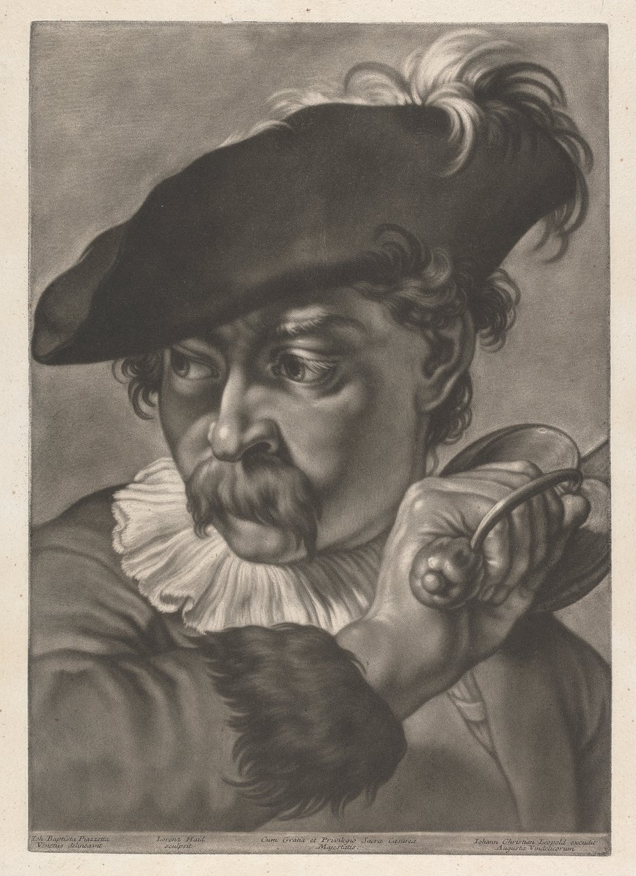Kılıçlı Bir Adamın Portresi by Johann Lorenz Haid