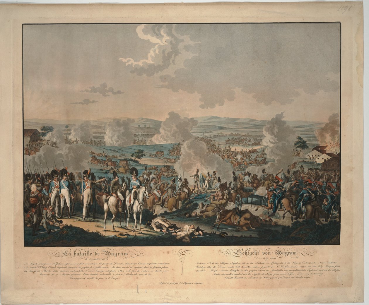 Wagram Savaşı by Johann Lorenz Rugendas the Younger